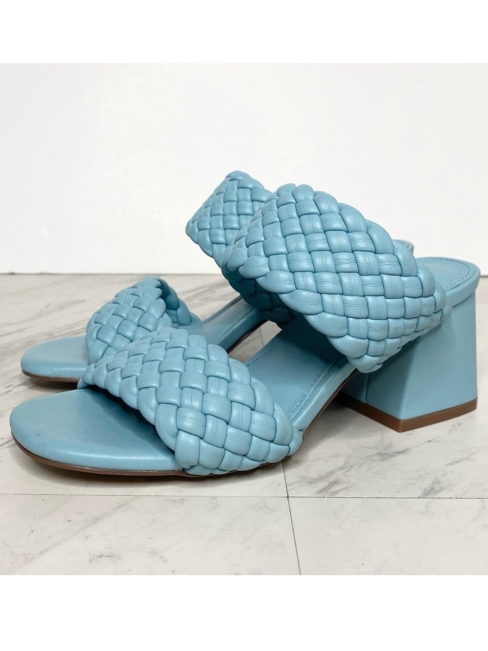 Steve Madden Daphnee Blue Faux Leather Braided Sandal 5M